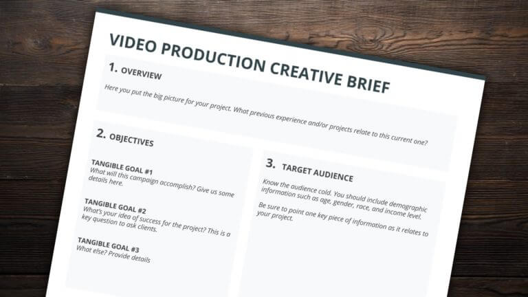 The Best Creative Brief Template For Video Agencies - Free Creative Brief Template Download - StudioBinder