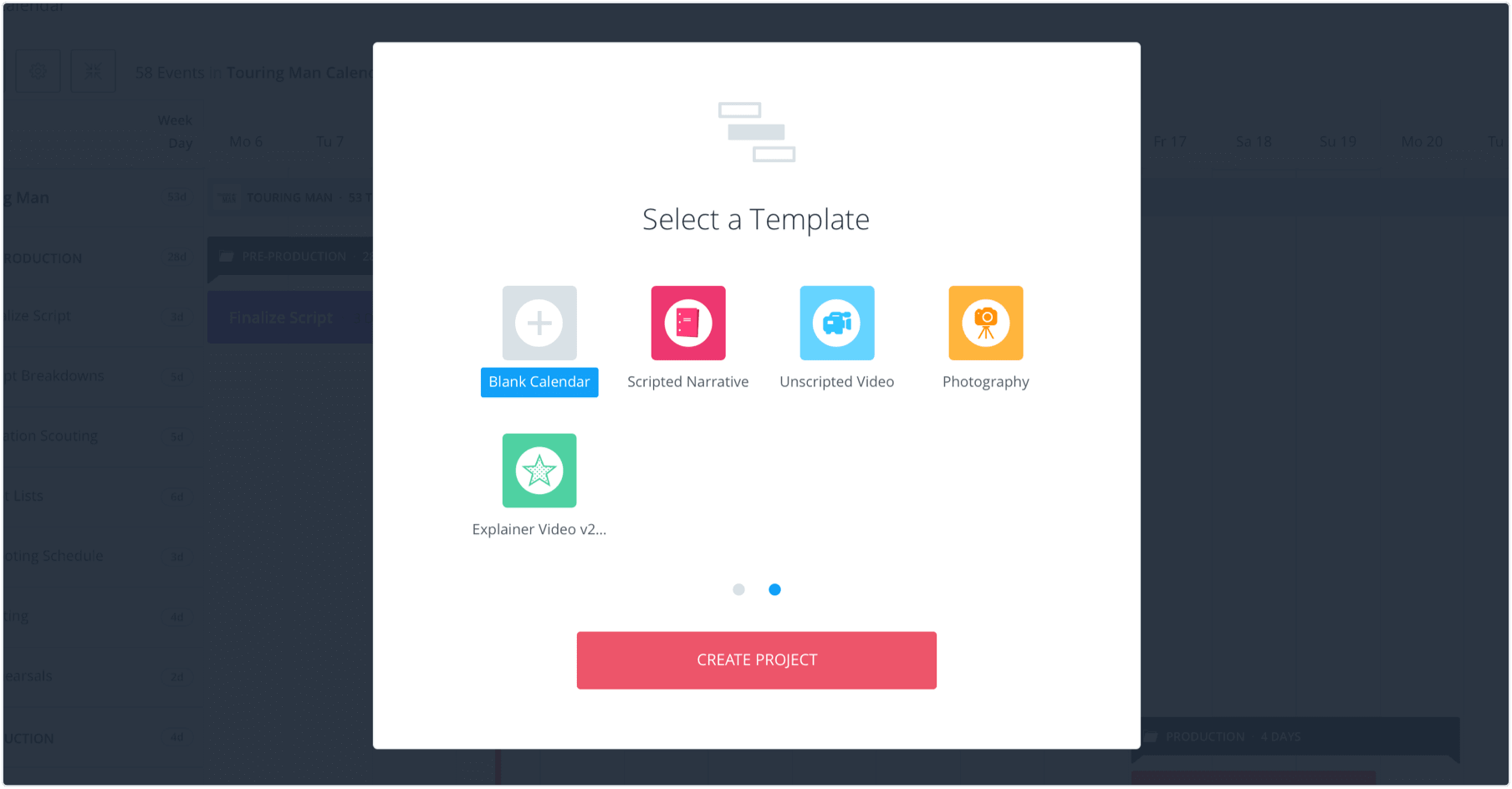 Gantt Style Production Calendar - Create Custom Templates - StudioBinder Production Management Software