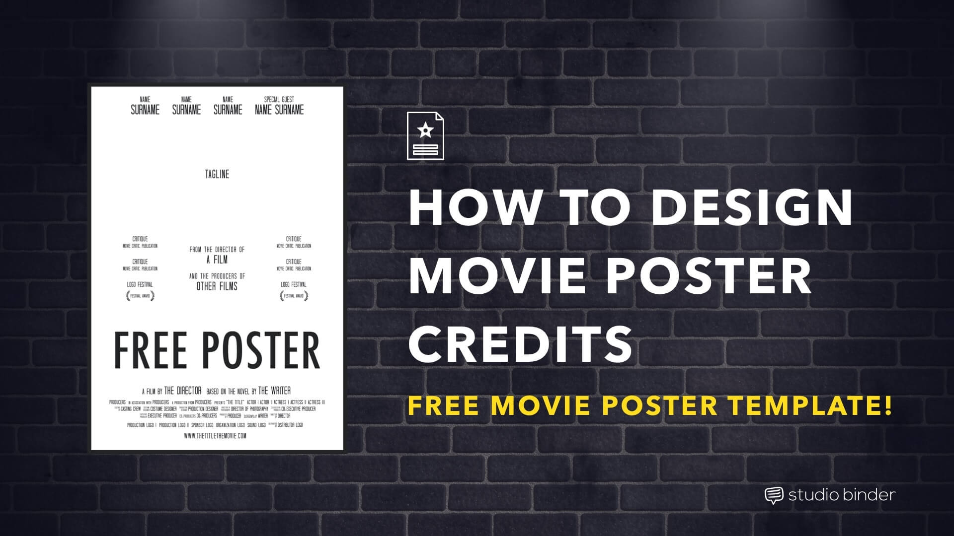 Download Your FREE Movie Poster Template For Photoshop StudioBinder