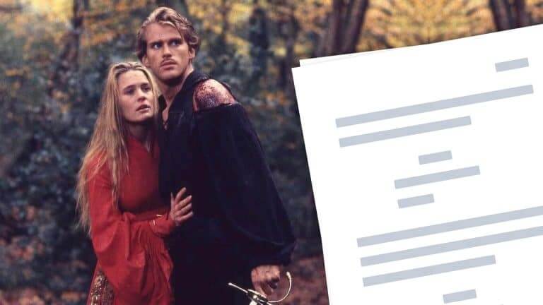 The Princess Bride Script - Featured